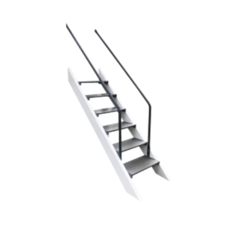 Stairs with Metal Handrails