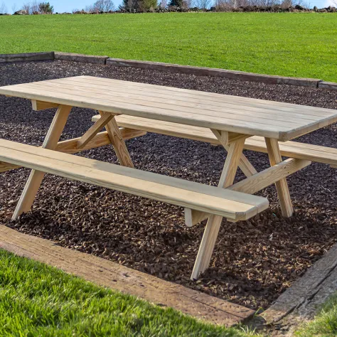 Table w/ Attached Benches