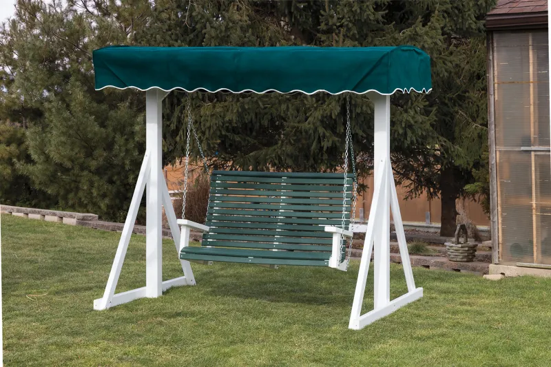 Vinyl Swing Frame w/ Canopy